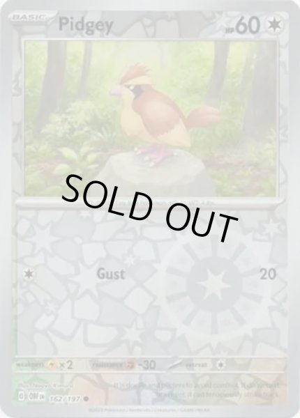 Pidgey/ポッポ  (OBF 162/197 Reverse Holo) NM