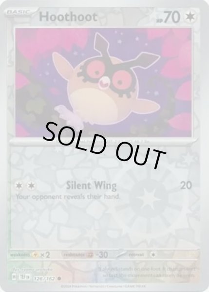Hoothoot/ホーホー  (TEF 126/162 Reverse Holo) NM