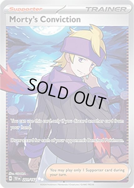 Morty's Conviction/マツバの確信  (TEF 201/162 Ultra Rare) NM