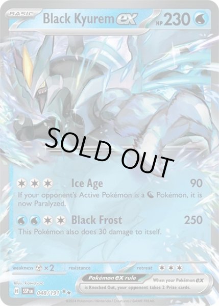 Black Kyurem ex/ブラックキュレム  (SSP 48/191 Double Rare) NM