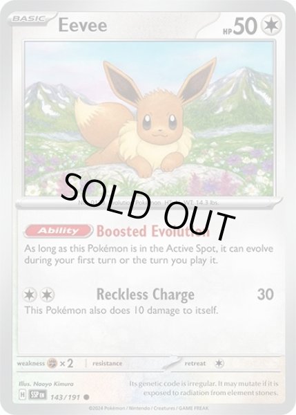 Eevee/イーブイ  (SSP 143/191 Common) NM