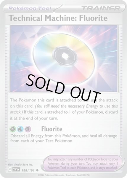 Technical Machine: Fluorite/ワザマシン フローライト  (SSP 188/191 Uncommon) NM