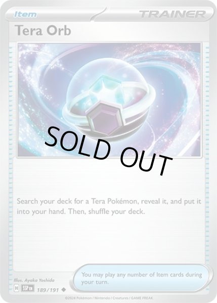 Tera Orb/テラスタルオーブ  (SSP 189/191 Uncommon) NM