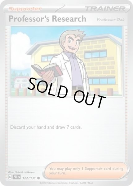 Professor's Research Oak/博士の研究 オーキド博士  (PRE 122/131 Common) NM